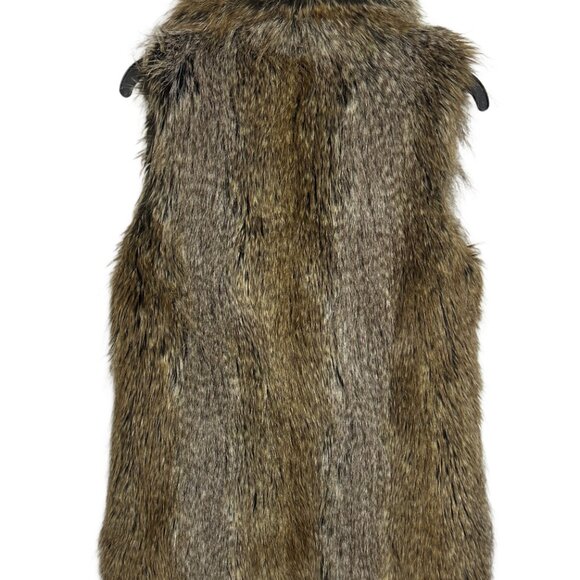 Candela Natural Faux Fur Mahala Oversized Vest NWT - Medium - Picture 4 of 6